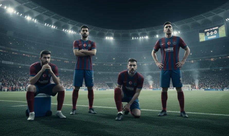 Trabzonspor, Galatasaray Maçı Öncesi Sarı Kart Sınırındaki Futbolcuları ile Endişeli