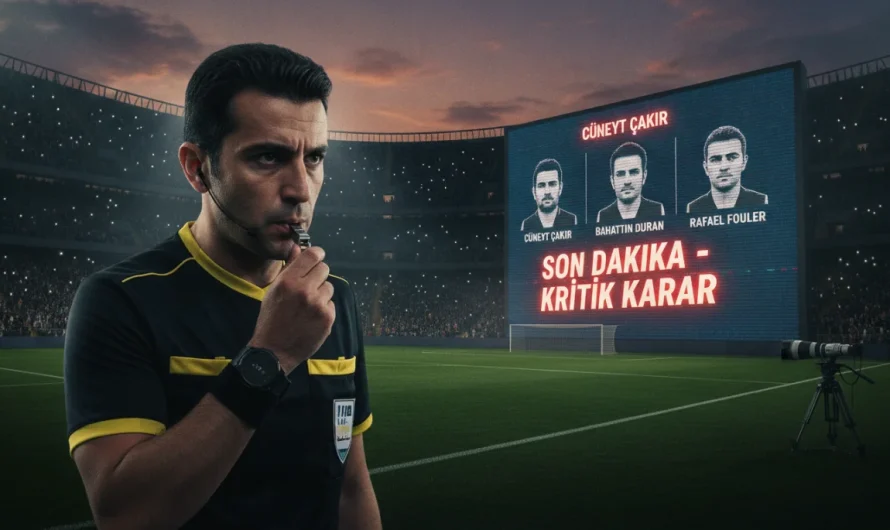 Süper Lig 7. Haftasında Hakemlikte Yeni Atama Dönemi